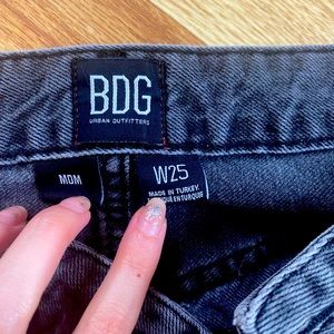 Black BDG “Mom” style jeans